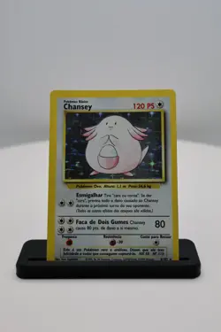 Pokemon TCG - Holo Chansey 3/102 Base Set Unlimited Pokemon TCG - LP PORTUGUESE - Image 1