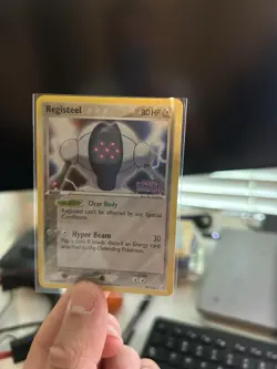 Pokemon TCG Registeel 29/110 EX Holon Phantoms Rare 80 HP Metal Basic Pokemon - Image 2