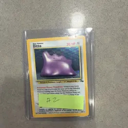 Ditto 3/62 Holo Rare Unlimited Fossil Pokemon English LP - Image 5