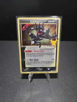 Pokemon TCG - Greninja Gold Star Holo Promo SWSH144 - CELEBRATIONS - NEAR MINT - Image 1