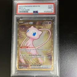 Pokemon 2023 151 Ultra Premium Collection MEW Ex Metal #205 PSA 9 Mint RARE - Image 1