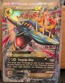 2017 Pokemon Maga Sharpedo EX Holo HP 210 Rare - Image 1