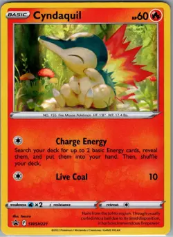 Cyndaquil SWSH221 Holo SWSH: Sword & Shield Promo Cards - Pokemon Card - NM - Image 1