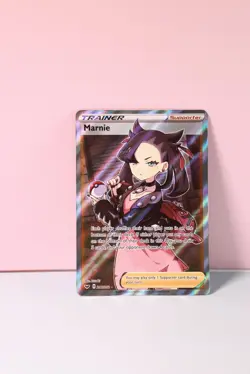 Marnie Full Art Trainer Sword & Shield Base Set 200/202 Pokemon Card TCG NM - Image 4