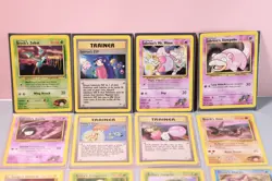 Vintage Pokemon Gym Heroes Card Lot Of 14 Cards L/P Collection Brock's Zubat - Image 1