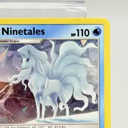 Alolan Ninetales Holo 28/147 SM Burning Shadows Pokemon Card Rare LP - Image 3