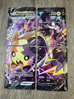 Morpeko V-Union 4 Card Set SWSH287 SWSH288 SWSH289 SWSH290 Promo Set LP-NM - Image 1