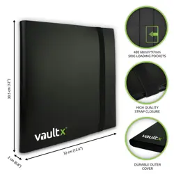 vault x binder 12 pocket trading card album folder 480 side loading pocket - Image 2