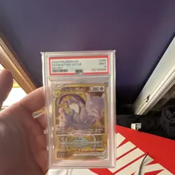 Pokemon Mewtwo VSTAR Secret Rare Holo PSA 9 086/078 Pokemon GO Card 2022 - Image 1