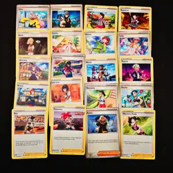 20 Female Trainer Supporter Card Lot Mix English Pokemon TCG NM/M No Holos - Image 1