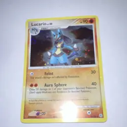 Pokemon Lucario 90 HP Holo Rare Diamond & Pearl Stage 1 6/130 TCG Card - Image 1