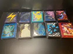 Lot of 10 Pokemon Elite Trainer Box ETB Trading Card Sleeves unopened - Image 1