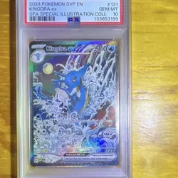 Kingdra EX 131 Pokemon TCG Scarlet & Violet Black Star Promo Holo Card PSA 10 - Image 3
