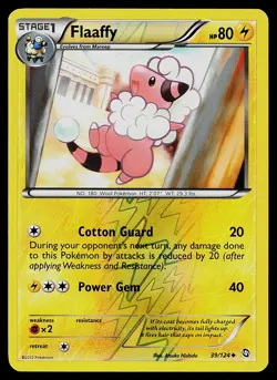 Pokemon Card - Flaaffy Dragons Exalted 39/124 Uncommon Reverse Holo - Image 1