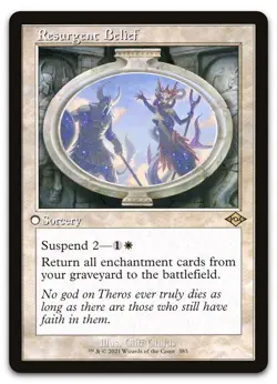 Resurgent Belief (Retro Frame) #385 (NM) Modern Horizons 2 MH2 Magic MTG - Image 1