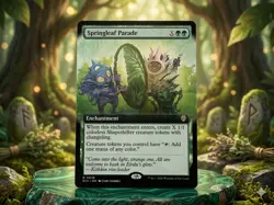 Springleaf Parade | Regular | Extended Art | Lorwyn Eclipsed | MTG | ECC 0039 - Image 1