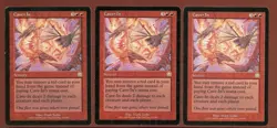 3x Cave-In Rare LP/Pl Mercadian Masques Magic the Gathering MTG - Image 1