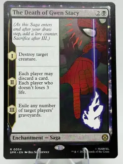 Magic: The Gathering The Death of Gwen Stacy Marvel's Spider-Man Regular -NM - Image 1
