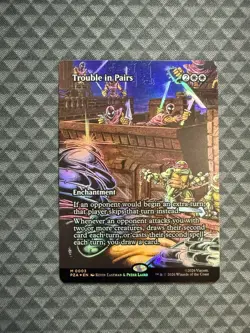 MTG Trouble in Pairs #0003 Foil Borderless M TMNT Source Material (PZA) - Image 1
