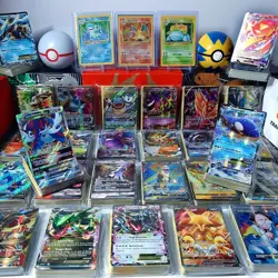 Huge Pokemon Card Collection Lot - Rares Holos - Guaranteed Ultra Rare! EX/GX/V! - Image 1