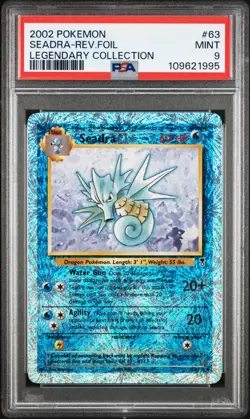 Seadra PSA 9 - 63/110 - Legendary Collection Reverse Holo - Pokemon - Image 1