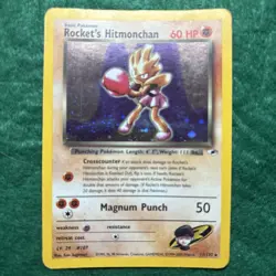 Rocket's Hitmonchan (11/132) Holo Gym Heroes Pokemon Card - Image 1