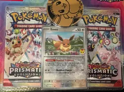 Pokemon TCG Prismatic Evolutions: 2 Pack Blister New Factory Sealed SHIPS NOW - Image 1