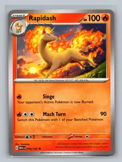 Pokemon TCG #078/165 Rapidash SV: Scarlet & Violet 151 Normal Near Mint - Image 1