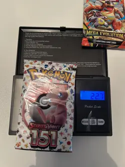 Pokemon 151 English Heavy Sealed Booster Pack + Mega Evolution Pack 22.7g - Image 1