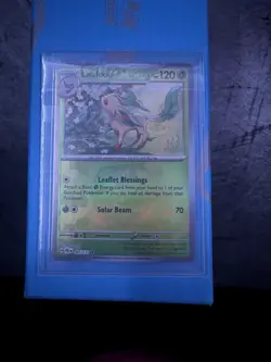 Pokemon TCG SV-Prismatic Evolutions Leafeon #5/131 Rare Master Ball - Image 1