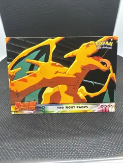 Pokemon TCG The Fight Rages Pokemon Topps Mewtwo Strikes Back 35 LP Charizard - Image 1