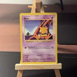 Pokemon Abra Base Set Shadowless 43/102 1999 WOTC vintage - Image 2