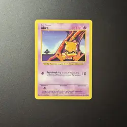 Pokemon Abra Base Set Shadowless 43/102 1999 WOTC vintage - Image 3