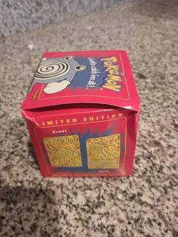 23k Gold Pokemon Poliwhirl 1999 Burger King New Sealed - Image 4