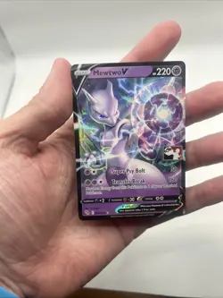 030/078 Mewtwo V Prize Pack Series Stamped Play Pokemon TCG GO - Image 3