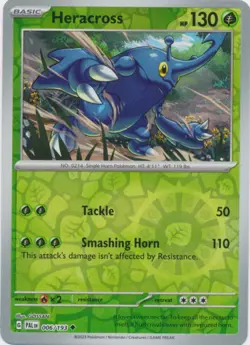 Pokemon - Heracross - 006/193 - Uncommon - Reverse Holo - Scarlet & Violet - Pal - Image 1