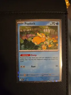 Pokemon TCG 007 Psyduck Mega Evolution Black Star Promo Holo MEP NM - Image 1