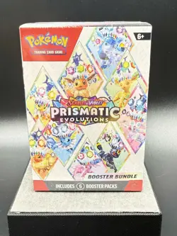 Pokemon TCG Scarlet Violet Prismatic Evolutions Booster Bundle Sealed, 6-Pack - Image 2