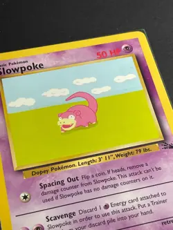 Pokemon '079 Slowpoke 55/62 Common Vintage WOTC 1999 NM - Image 1