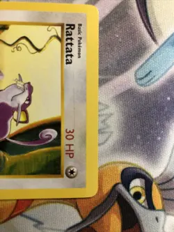 Pokemon TCG Rattata Base Set 61/102 Regular 1st Edition Common Miss Print Stripe - Image 3