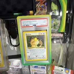 Pokemon TCG 2000 Black Star Promo Gameboy #10 Meowth PSA 9 - Image 1