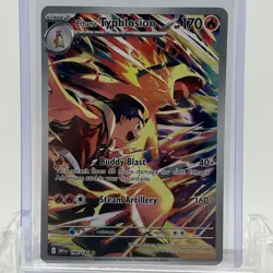 Pokemon TCG Destined Rivals Ethan’s Typhlosion #190/182 Illustration Rare NM - Image 1