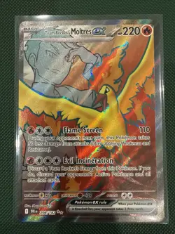 2025 Pokemon SV Destined Rivals DRI EN Team Rocket's Moltres ex #208/182 - Image 1