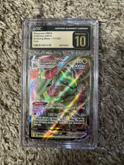 Rayquaza VMAX #111/203 Ultra Rare Evolving Skies Pokemon 2021 CGC Pristine 10 - Image 1