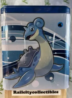 Pokemon TCG Rolling Water Type Stacking Tin 3 Boosters + 1 Coin Sealed - Image 1