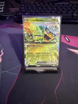 Pokemon Prismatic Evolutions Teal Mask Ogerpon ex 012/131 Double Rare Holo - Image 1