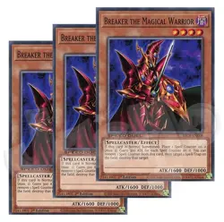 Yugioh - Breaker the Magical Warrior x 3 - 1st Edition NM - Plus Free Holo Card - Image 1