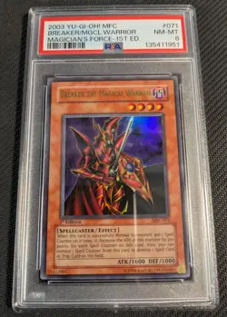Yugioh Breaker the Magical Warrior MFC-071 1st Edition Ultra Rare PSA 8 NM-MT! - Image 1