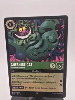 Disney Lorcana TCG Cheshire Cat From the Shadow 75/204 Rise of the Floodborn NM - Image 1