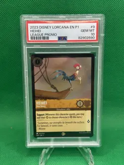 2023 Disney Lorcana - League Promo HeiHei Boat Snack Cold Foil #9 Gem PSA 10 - Image 1